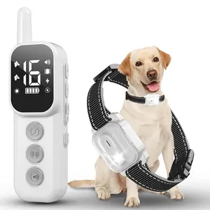 Remote Control Dog Training Device Anti-Barking Device 1000m Remote Control Electric Shock Collar Warning Anti-Barking Pet Supplies