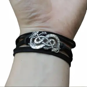 Loki Wrap Bracelet - Urnes Snakes - Viking Jewelry - Viking Art - Norse Mythology - Heathen