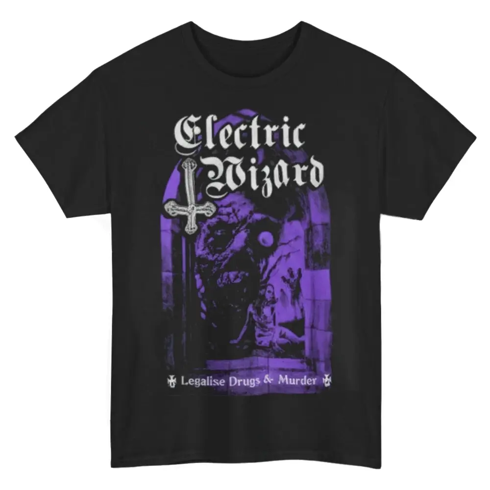 Electric Wizard Legalise Drugs and Murder T-Shirt – Vintage Doom Metal Fan Tee