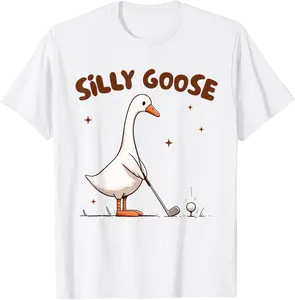 Golf Player Golfer Golf Club Par Tee Golf Vibes Silly Goose T-Shirt - Jesusmissa Shop 25B0F2FPH38J