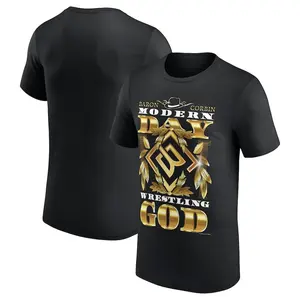 Men's Black Baron Corbin Modern Day Wrestling God T-Shirt1 - Mens, Hoodie, Sweatshirt Menswear Cotton Soft Top Basic Graphic