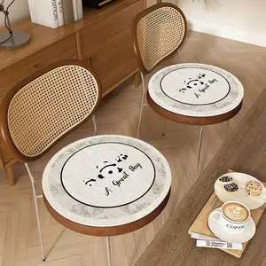 Silicone-backed chair cushion for dining chairs, non-slip, suitable for all seasons, universal for dining tables and stools