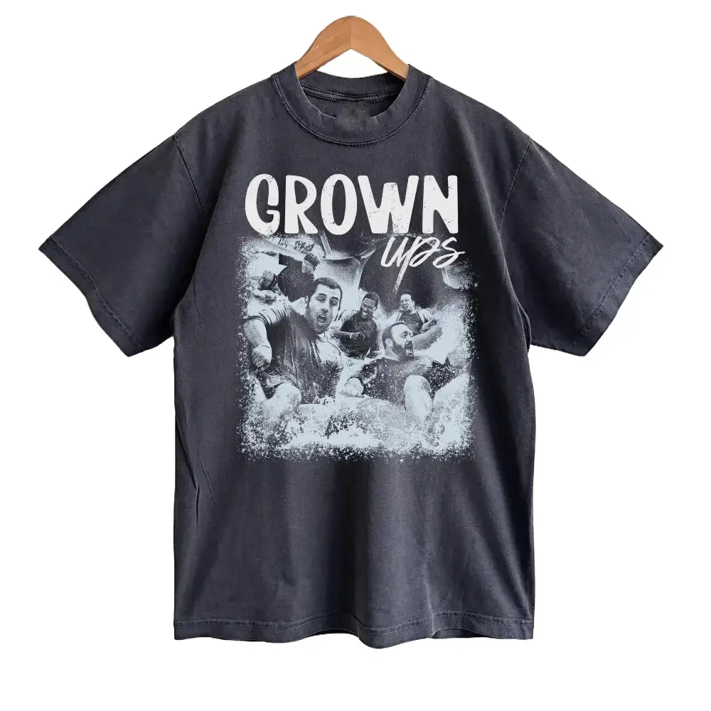 Grown Ups Shirt Adam Sandler Vintage Movie Comedy Graphic Tee Retro 2010 Film T-Shirt Unisex