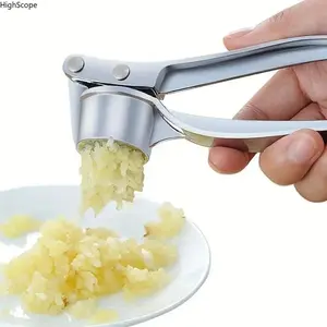 Stainless Steel Garlic Press - Manual Garlic Ginger Crusher, Heavy-Duty Kitchen Gadgets for Cooking, Baking