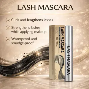 Volumizing Curling Waterproof Mascara, Shape Curl and Length, Dense Separated Lashes Effect, Long-Lasting 24 Hours, Perfect for All-Day Wear