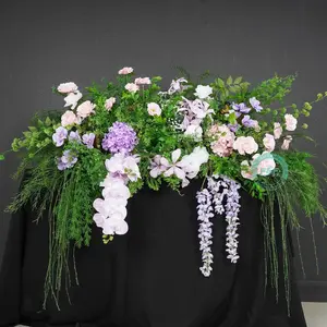Artificial Flower Backdrop Floral Centerpieces Welcome Area Floral Arrangement
