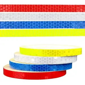 8m Reflective Tape PVC Bicycle Wheels Tire Rims Reflect Fluorescent Sticker Bike Reflective Sticker Strip Tape For Cycling Warning Safety Decal