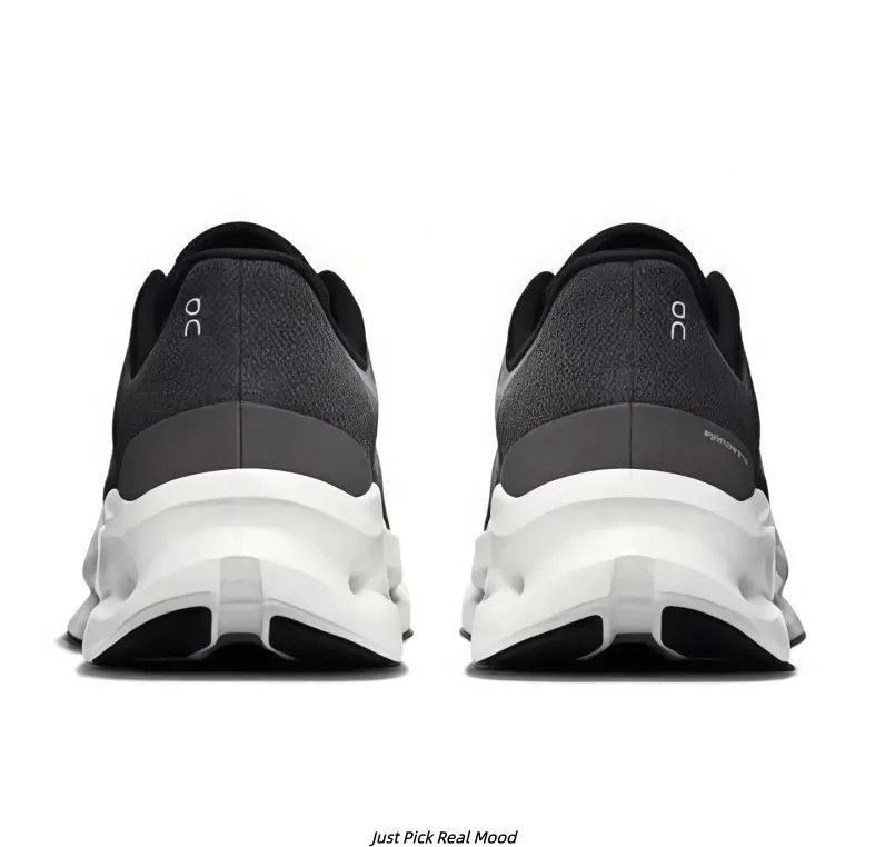 Black Upper White Wave Hollow Midsole Sneakers Waterproof Comfort Walking Trainers Unisex