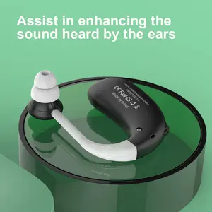 Rechargeable Hearing Aid Earbud Set, Silicone Eartips Compatible with Model Xinghao Zt-05, Ideal for Adults & Seniors Indoors Outdoors