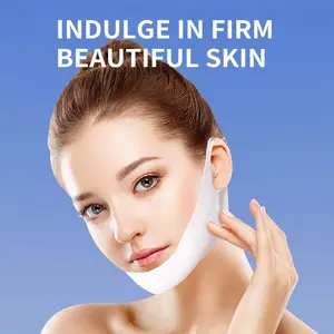 5pcs Collagen V Line Facial Lifting Mask, Neck Lift Patch, Face Firming Sheet, Moisturizing and Tightening, Day and Night Use