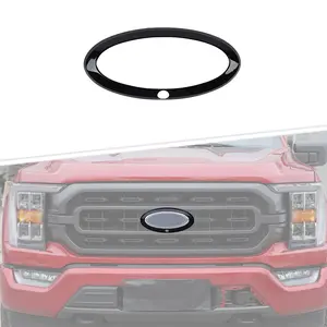 Front Grille Logo Emblem Badge Trim Ring for Ford F150 2021+ Exterior Decoration