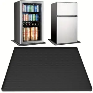 Mini Fridge Mat, Multi-purpose Mini Fridge Mat with Raised Lip, Leak-resistant Refrigerator Floor Protector Mat, Durable Material