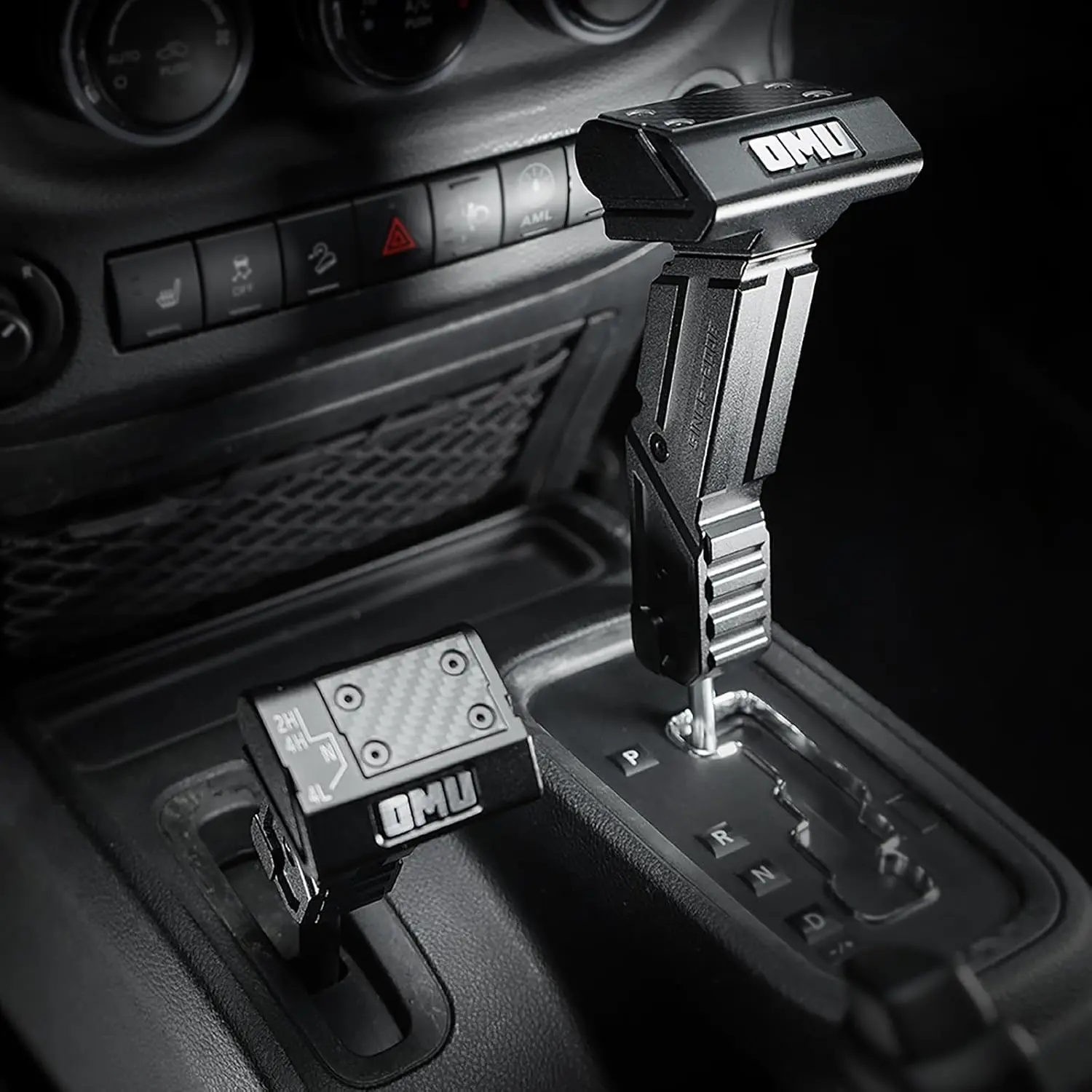 MAIKER Gear Shift Lever Knob Cover Kit for Jeep Wrangler JK JKU 2011-2017