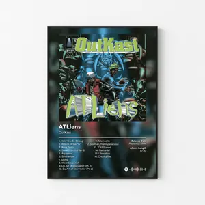 [ ALBUM POSTER UNFRAMED - SALE UP TO 45% ] Outkast Album Poster Classic Hip Hop Wall Art Aesthetic Room Music Setup Man Cave Gift for Him