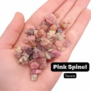 GEM JAR Pink Spinel - Tanzania - Natural Pink/Red Spinel - 3-6pcs