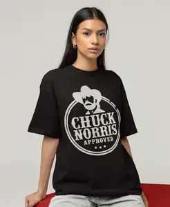 Chuck Norris Approved Tshirt -graphic tees,chuck norris shirt