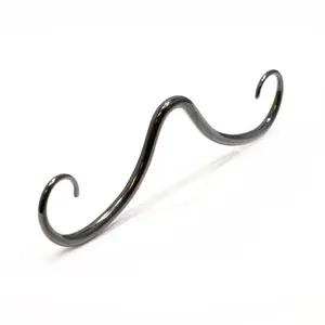 Mustache Septum Nose Rings 16G  Surgical Steel Black Nose Septum Piercing Jewelry