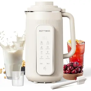 8 in 1 Automatic Nut Milk Maker 20oz Homemade Nut Oat Soy Almond Plant Milk Rice Paste Juice Milk Shake Maker with Auto Clean Timer and Boil Water Multifunctional Juicer Machine Multifunctional Juicer Cup