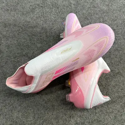 Messi Cleats Grey and Blue Laceless F50 TikTok Shop