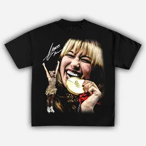 Youth And Adult ALYSA LIU “GOLD” TEE, Winter Olympics 2026 Shirt, Graphic Tees, Unisex Y2K Cotton Tee, Streetwear