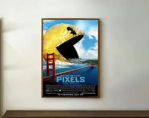 Pixels - Movie Poster Prints, Home Decor, Vintage Movie Posters, Living Room Décor