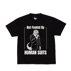 Bella+Canvas Unisex Cotton Crew Neck T-Shirt - Not Fooled By HUMAN SUITS - Modern Fit - Soft & Lightweight - Everyday Wear Top