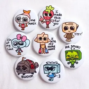DANDYS WORLD Buttons, Dandy's World Button Pins, Dandy Pin, Perfect For Fans Of Dandy Fans, Great For Backpacks, Jackets, And Collectible Displays, Pins For Backpack, Backpack Accessories!