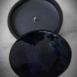 Black Currant Absinthe Candle in Lidded Concrete Jar