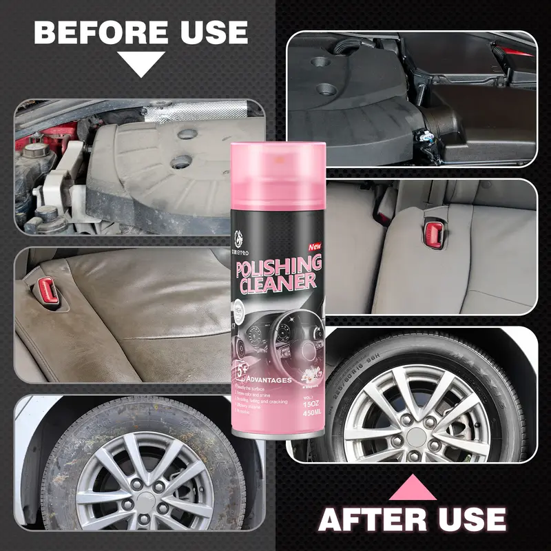 DONKEYPRO Car stuff Waterless Spray WaxInterior Care Cleaner 15OZ  Detailer for Car Interiors&Exteriors with Hygienic Protection Car cleaning spray car cleaning kit 3