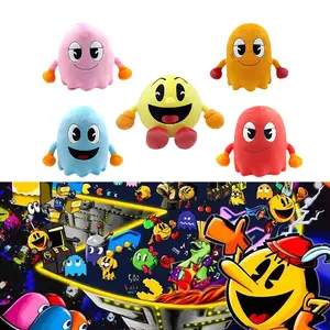 New PAC-MAN Plush Toy Classic Game Peripheral Creative Stuffed Doll Kids Gift