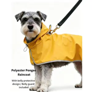 Paws Trendy Dog Raincoat, waterproof and windproof, suitable for small, medium and large dogs. Soft, comfortable and breathable, with a leash attachment hole for leash use.