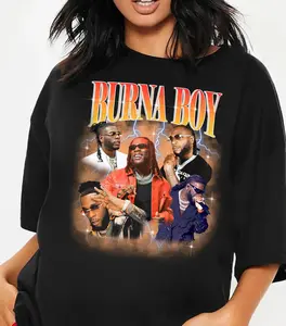 Limited Vintage Burna Boy Concert Shirt, Gift For Women and Man Unisex T-Shirt, Afrobeats Concert Shirt, Express Delivery available Best Price