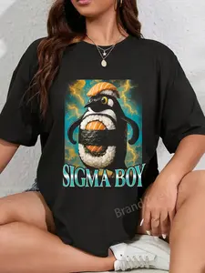 100% Cotton Sigma Boy Italian Brainrot Funny Bootleg T-Shirt