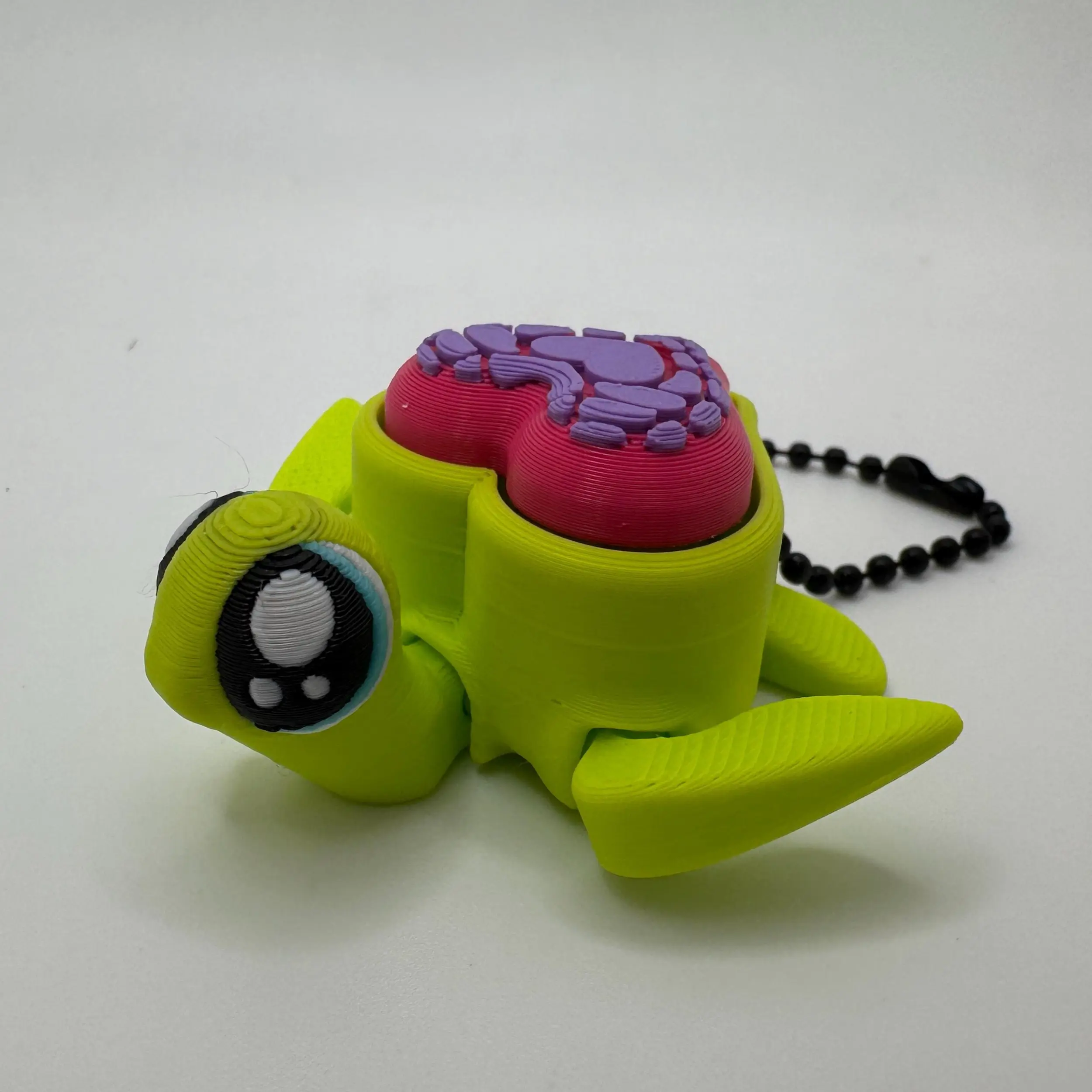 3D Printed Hatchling Turtle Clicker Keychain, Cute Baby Turtle Fidget, Sensory Clicker Keychain, Backpack Charm, Unique Turtle Gift