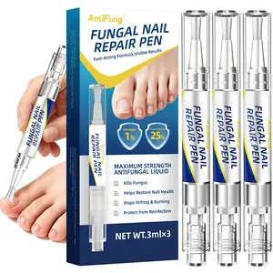 Toenail Fungus Treatment Extra Strength - AntiFung Toenail Fungus Treatment Pen with 25% Undecylenic Acid & Terbinafine, Ideal for Nail Repair for Damaged Nails Toenail Fungus 3ml/0.1FLOZ 3Pcs