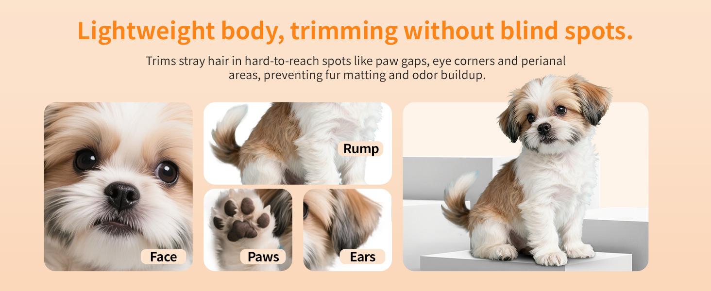 KALHELA 2-in-1 Pet Grooming Clipping Set - ABS Plastic, Rechargeable USB, Hair + Nails Grooming Tool with Clipper & Nail Clippers, Universal Size for Cats & Dogs