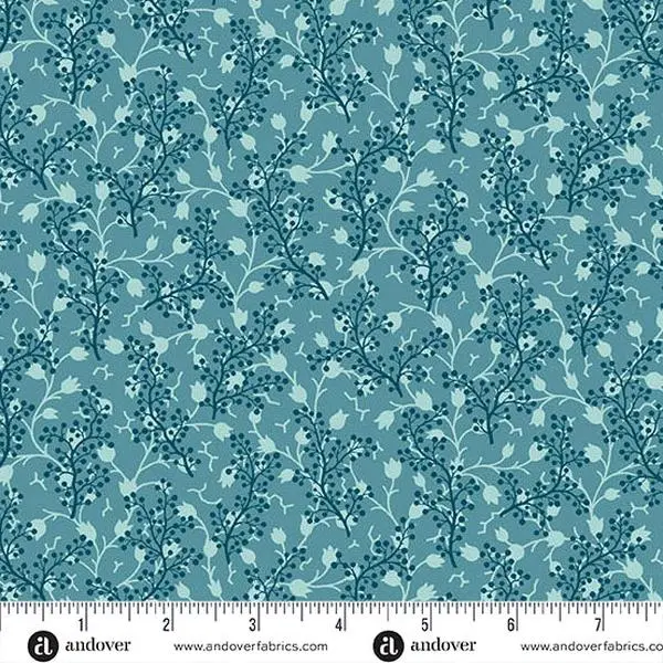 Fabric Andover Lakefront Coraline Lighthouse by the Quarter Yard A-1484-B