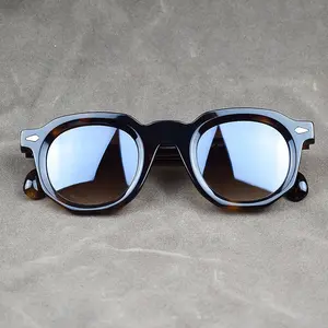 Round Acetate Eyeglass Frame Fashion Classic Men Women Sunglasses