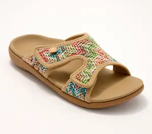 Revitalign Orthotic Adjustable Raffia Sandals - Kholo Capri