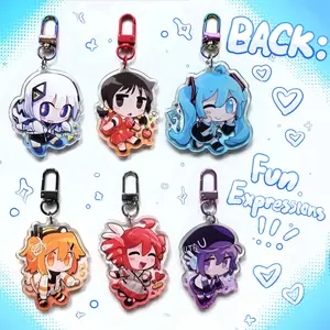 UTAU & Vocaloid GRADIENT Acrylic Keychain !! Adachi Rei, Teto, Defoko, Momone Momo, Miku, + More!  Great For Daily Use Or As Thoughtful Little Gifts For Your Friends And Yourself