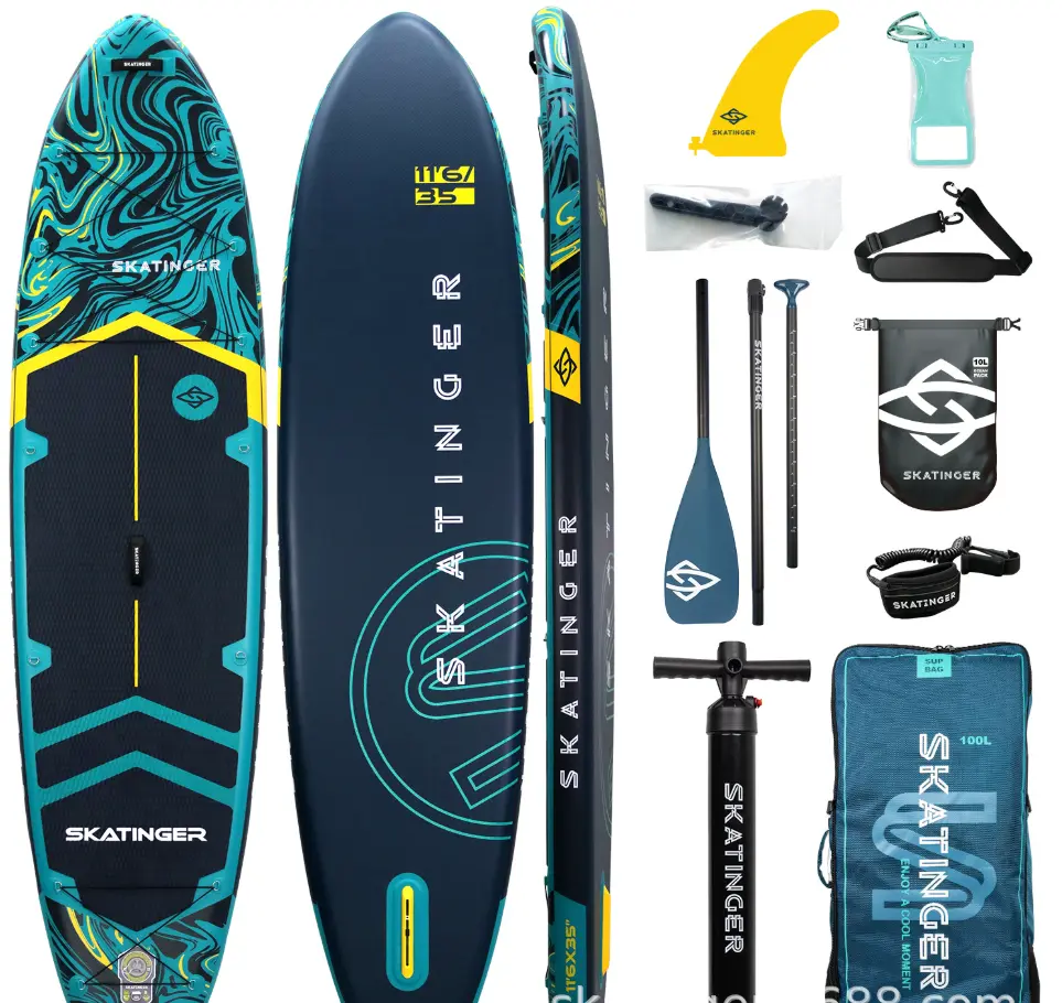 Planning your summer vacation? Get this portable inflatable paddle board to enjoy paddling, floating and casual water activities with friends