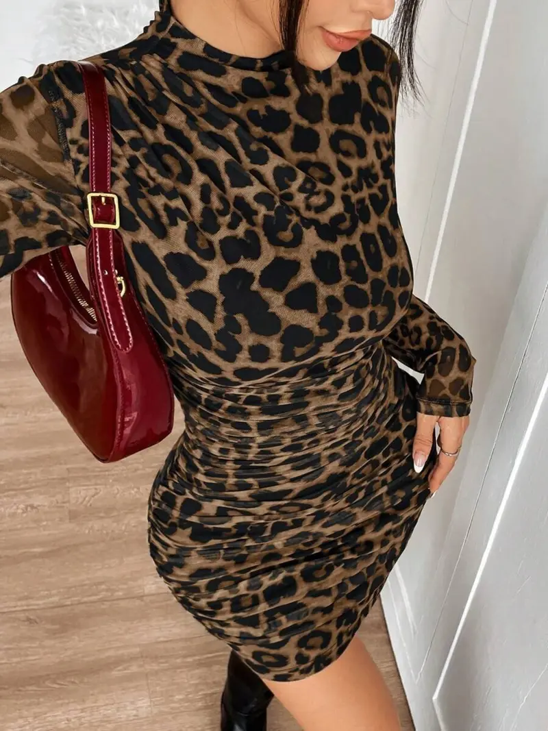 mesh leopard dress - TikTok Shop mesh leopard dress - TikTok Shop