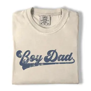 Comfort Colors Boy Dad Shirt, Retro Dad Graphic Tee, Father’s Day Gift for Dad, Gift for Husband, New Dad Shirt