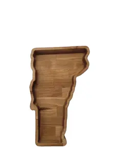 Vermont Candy Dish Catch All Solid Hardwood 15.5" Tall 10" Wide 1.5" Thick Food Safe Snack Tray