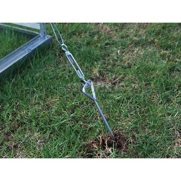212 MAIN Palram-Canopia HG1022 Cable Anchor Kit, Compatible with Snap-n-Grow Greenhouses, Safety-Enhanced Stability Solution