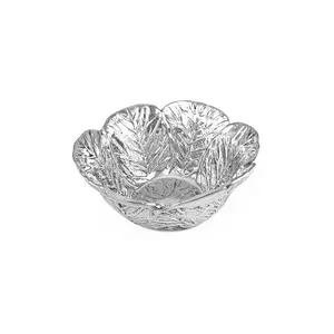 Garden Cabbage Medium Silver Bowl