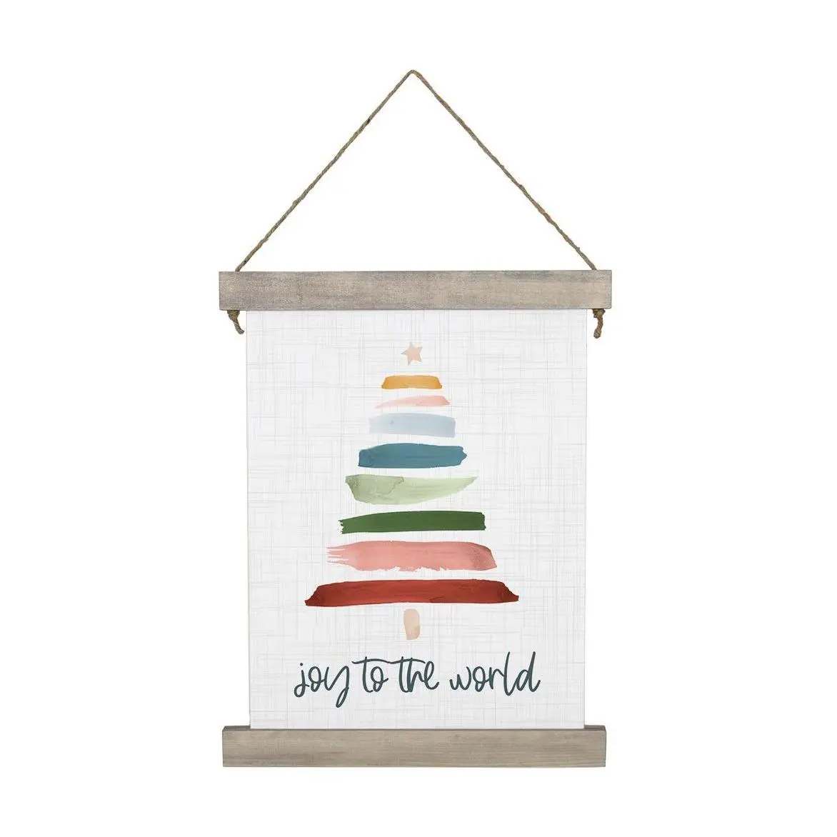Sincere Surroundings 27.5" Joy To The World Han ging Canvas