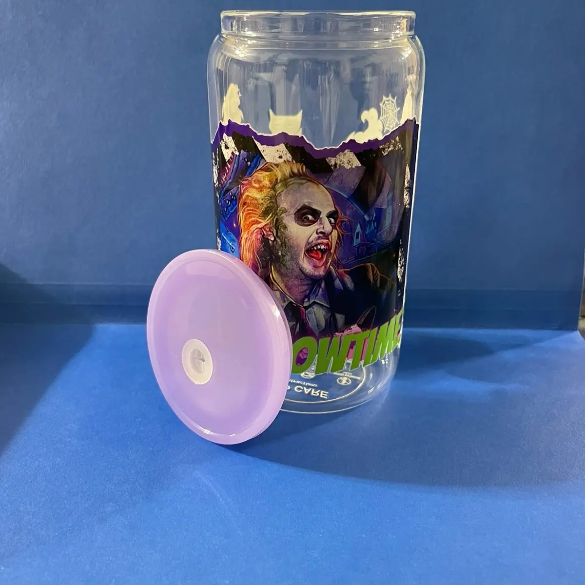 Beetlejuice 16oz Glass Cup - Perfect for Coffee and Cold Drinks