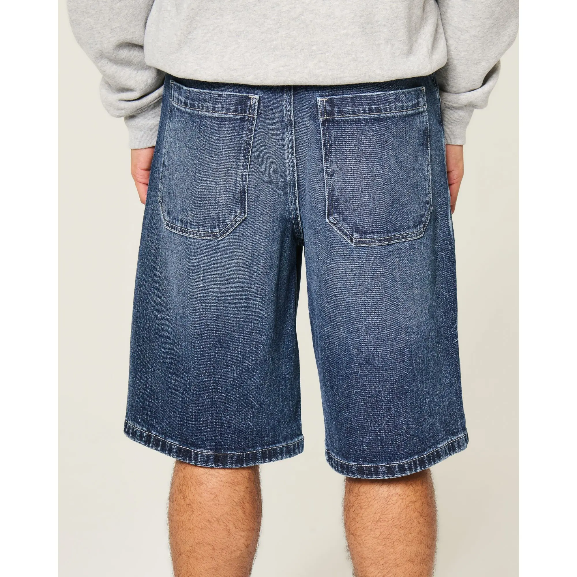 Hollister Cyber Sigilism Graphic Super Baggy Jean Shorts - TikTok Shop
