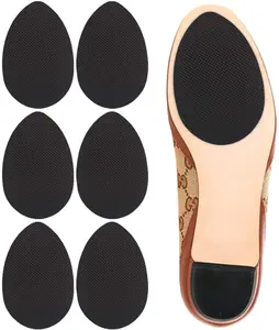 XINIFOOT 6-Pairs Rubber Heel Sole Protectors, Anti-Slip Grips, Bottom Pads, Durable Shoe Gummies